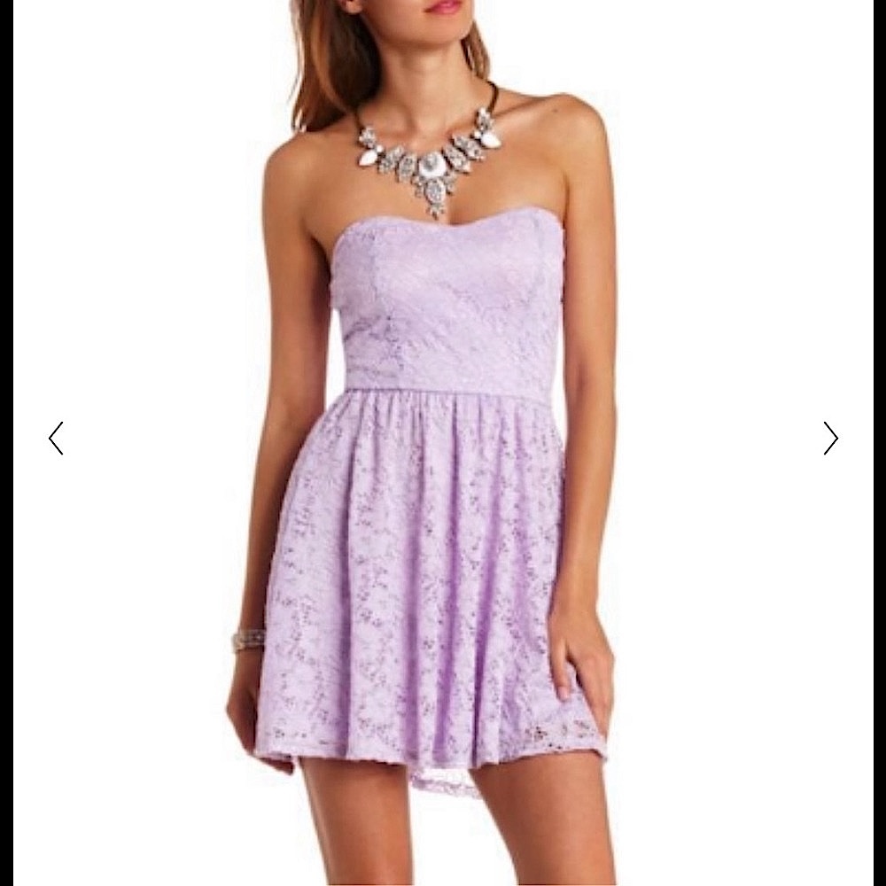 Charlotte Russe Strapless Bow Back Dress